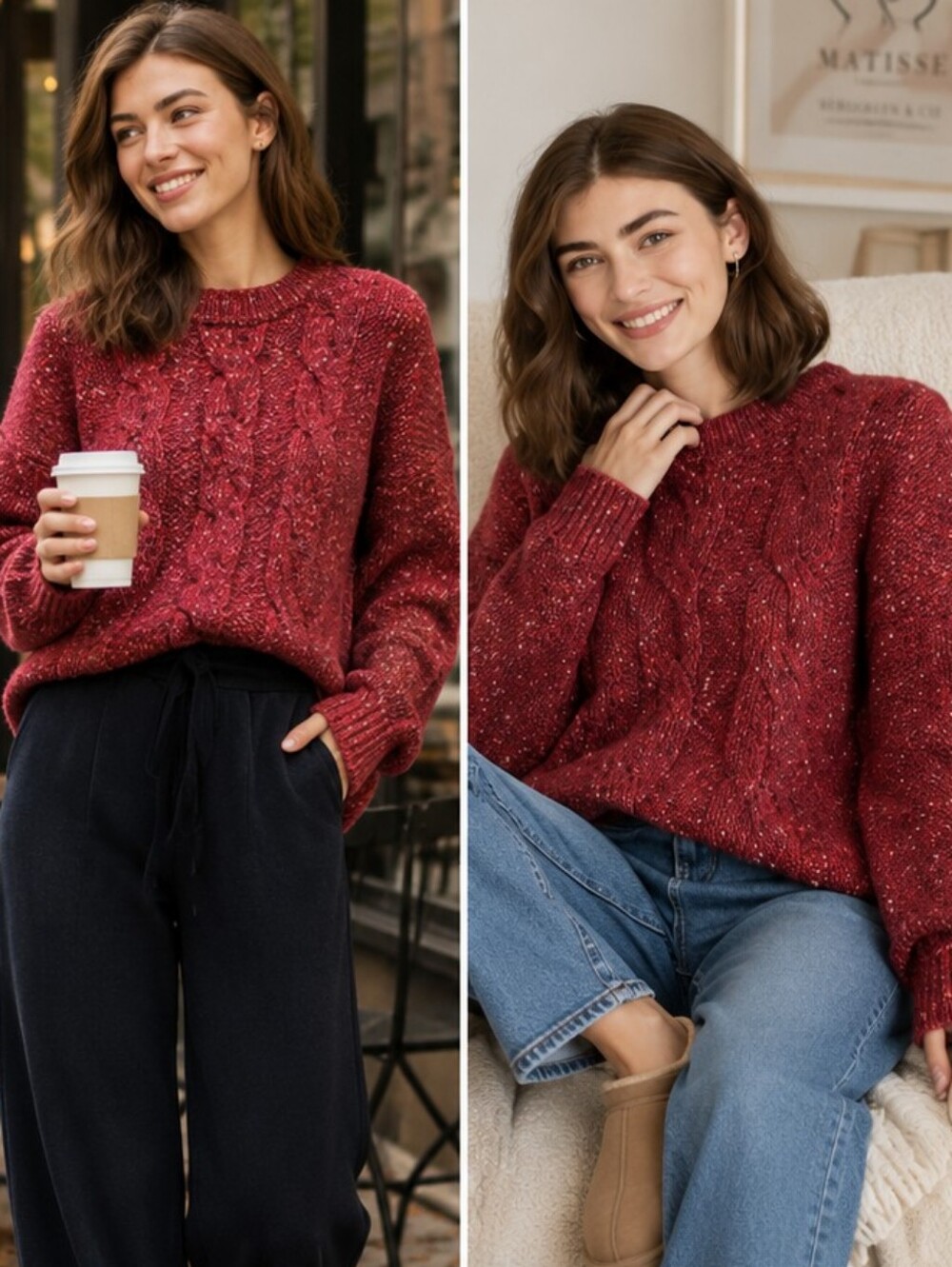 A.NEW DAY CREW CHUNKY SWEATER 💥